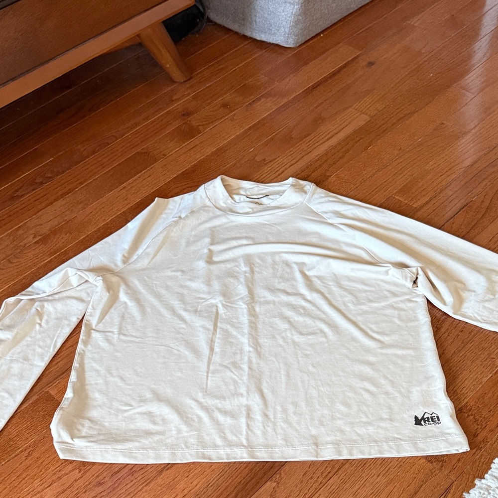 REI Cream Long Sleeve Tee